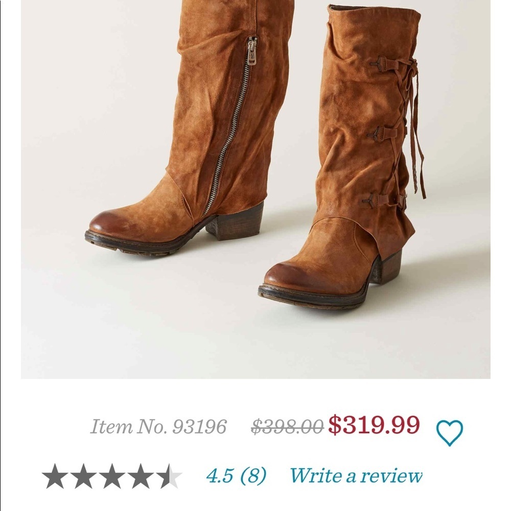 A.S.98 Cullen boot in cognac. New. Handmade cool, comfort! $279
